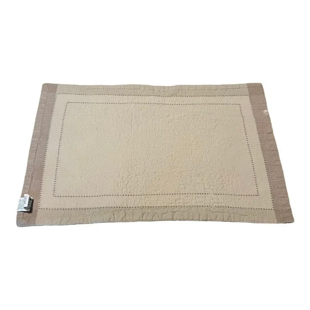 Beach Sand Color Pier 1 Imports Place Mats (6) And Napkins (6) Tan Brown Lot Set